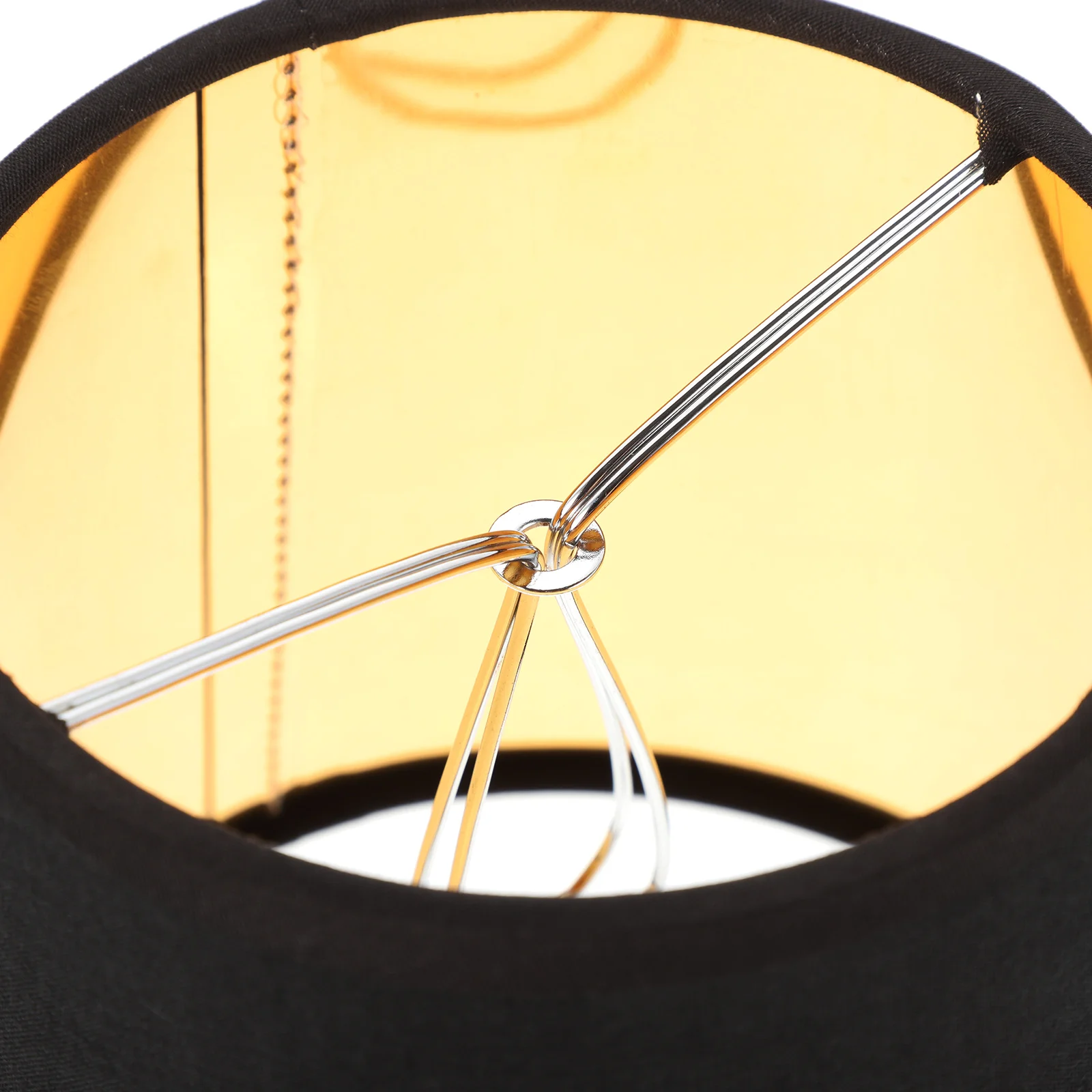

Black Fabric Lampshade for Bedside Table Lamp Small Office PC Cover Metal Cloth Hollow Lamp Shades Replacement Lighting