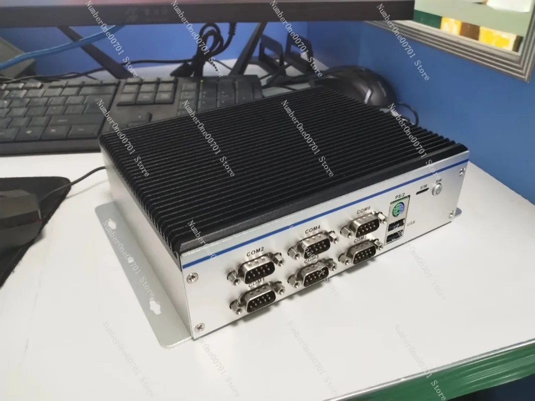 Fanless Embedded Industrial Mini PC 6 COM RS485 RS232 Dual LAN Core i5 i7 5th 8th 10th Gen For Machine Vision
