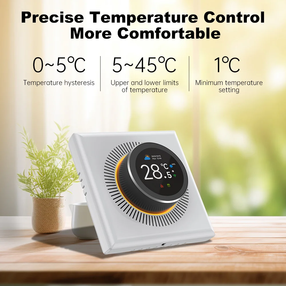 Smart home Tuya smart WiFi Knob thermostat Water Electric Floor Heating Gas Boiler Temperature Controller Works for Alexa Google