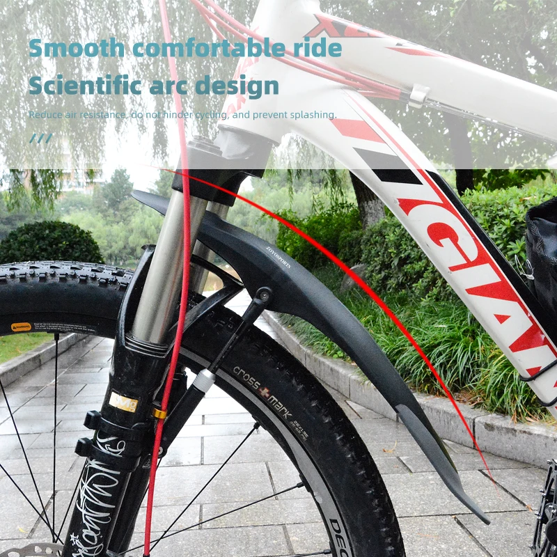 ZOYOSPORTS MTB Bike Mudguard Fenders Removable bike Mudguard Quick-release support Front Rear Fender - view 3