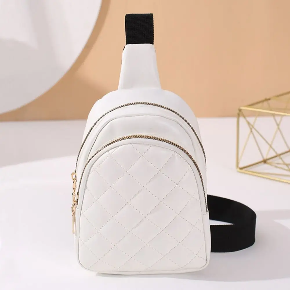 1PC Women\'s Chest Bag Pure Color Leather Women\'s Bag High Quality Shoulder Bag Casual Women\'s Crossbody Bag Fashion Travel Pack