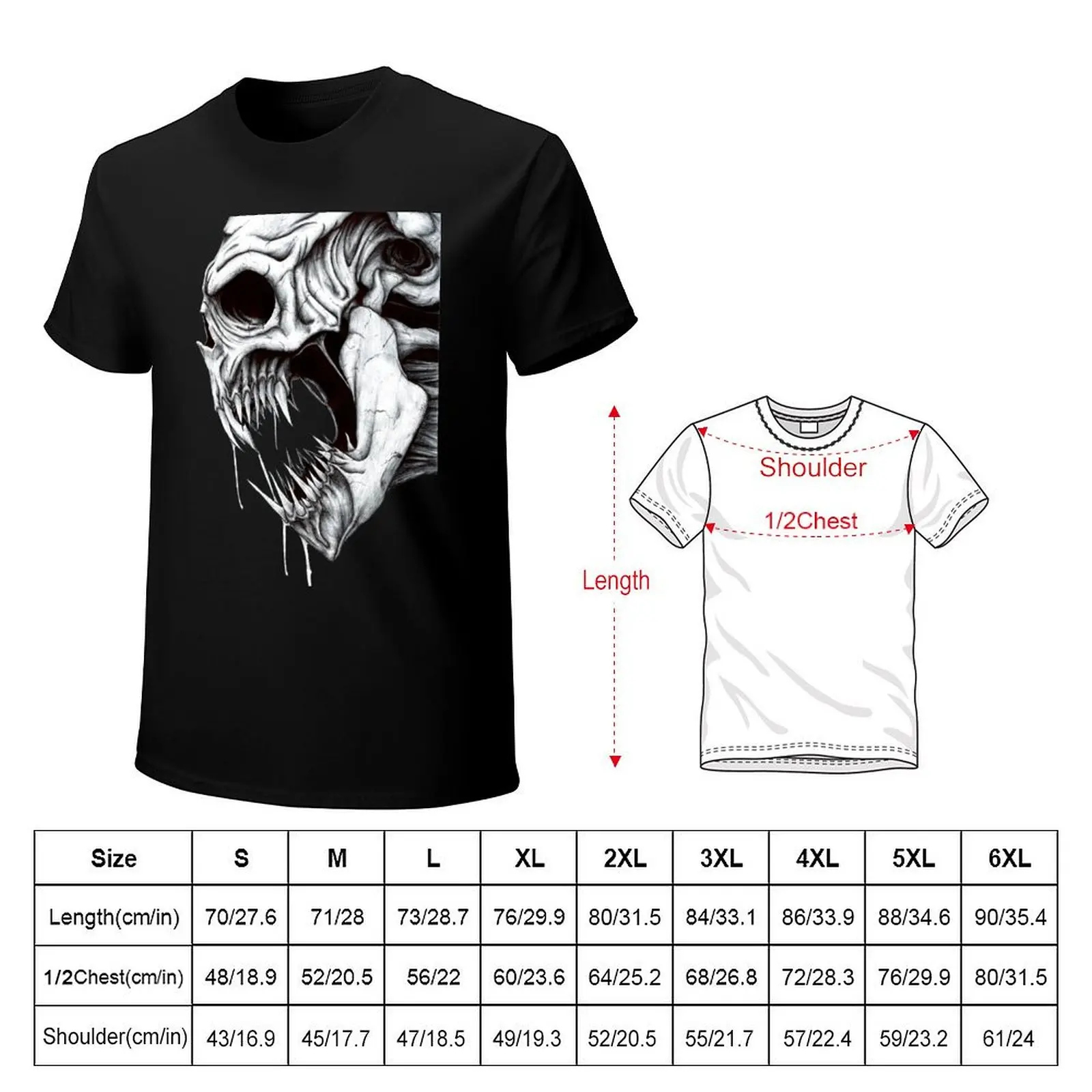 Grim Reaper T-Shirt Casual Fashion Print Tee Top