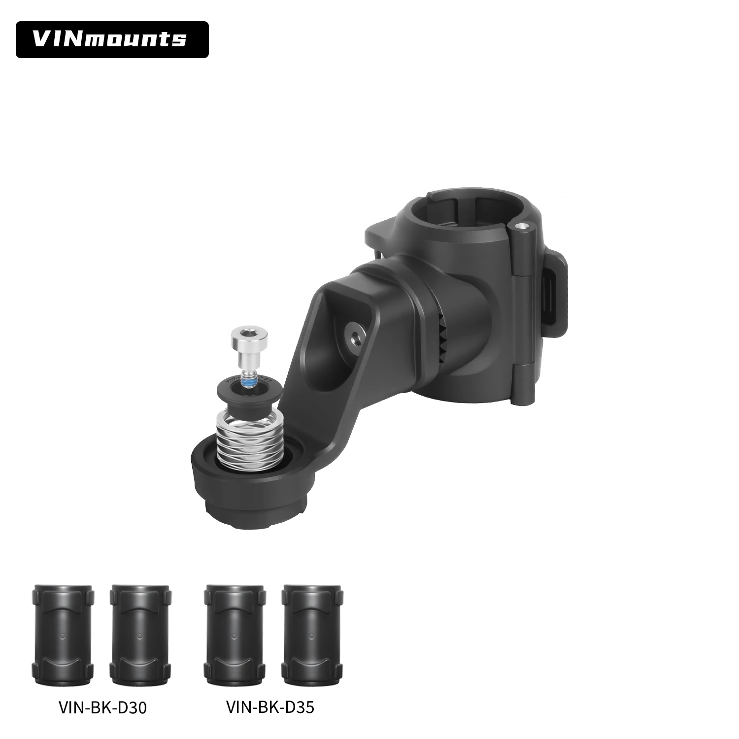 Convenient round tube clamp, for 24.9-32.5mm rod， Compatible with LOWRANCE AT 2XL