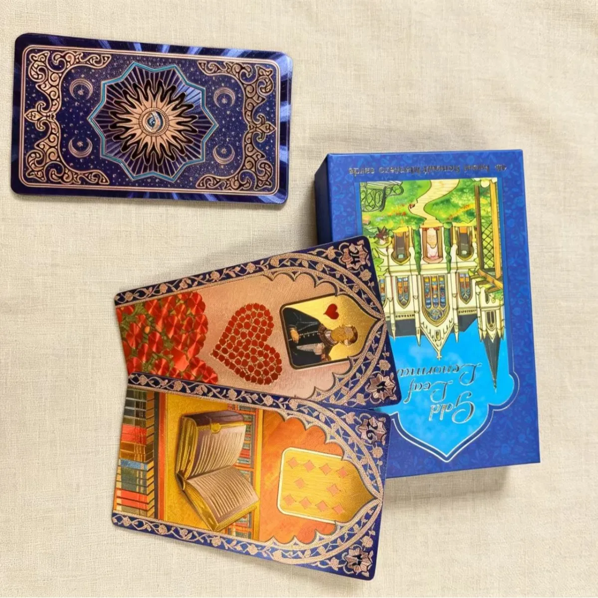 Rana George Lenormand Oracle Cards 40 Pcs Waterproof PET Cards 12*7cm for Divination & Fortune Telling