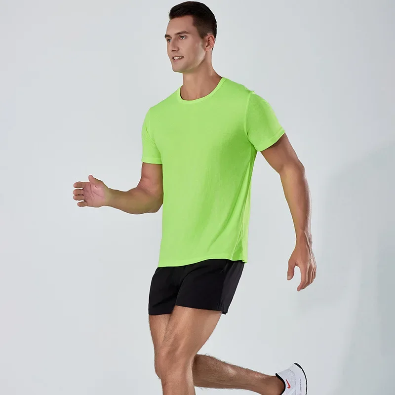 

Promotion Multicolor Quick Dry Short Sleeve Sport T Shirt Training Running T-Shirt Sportswear Marathon Clothes Fitness Gym Shirt