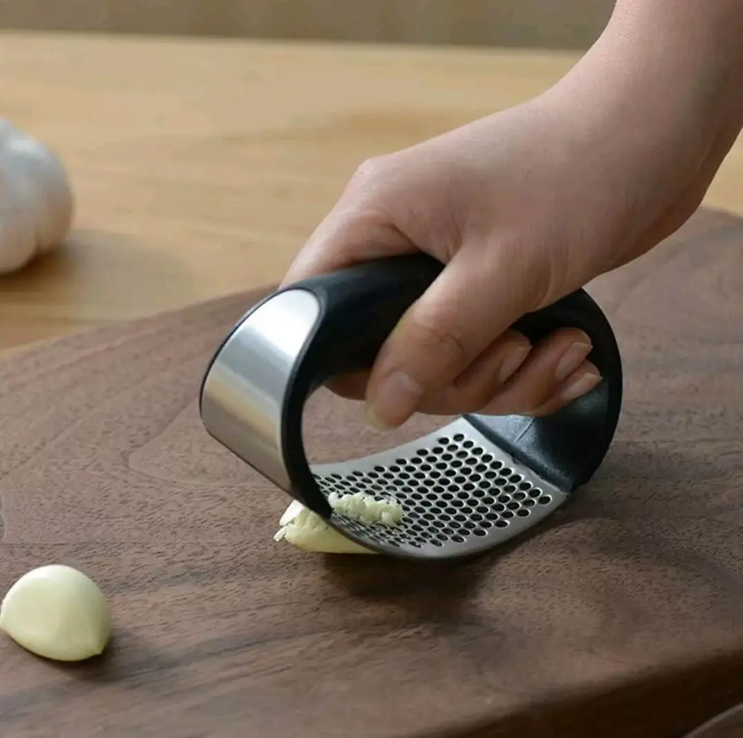 Spremiaglio in acciaio inossidabile Tritacarne manuale Strumenti per tagliare Curva Frutta Verdura Cottura Gadget da cucina