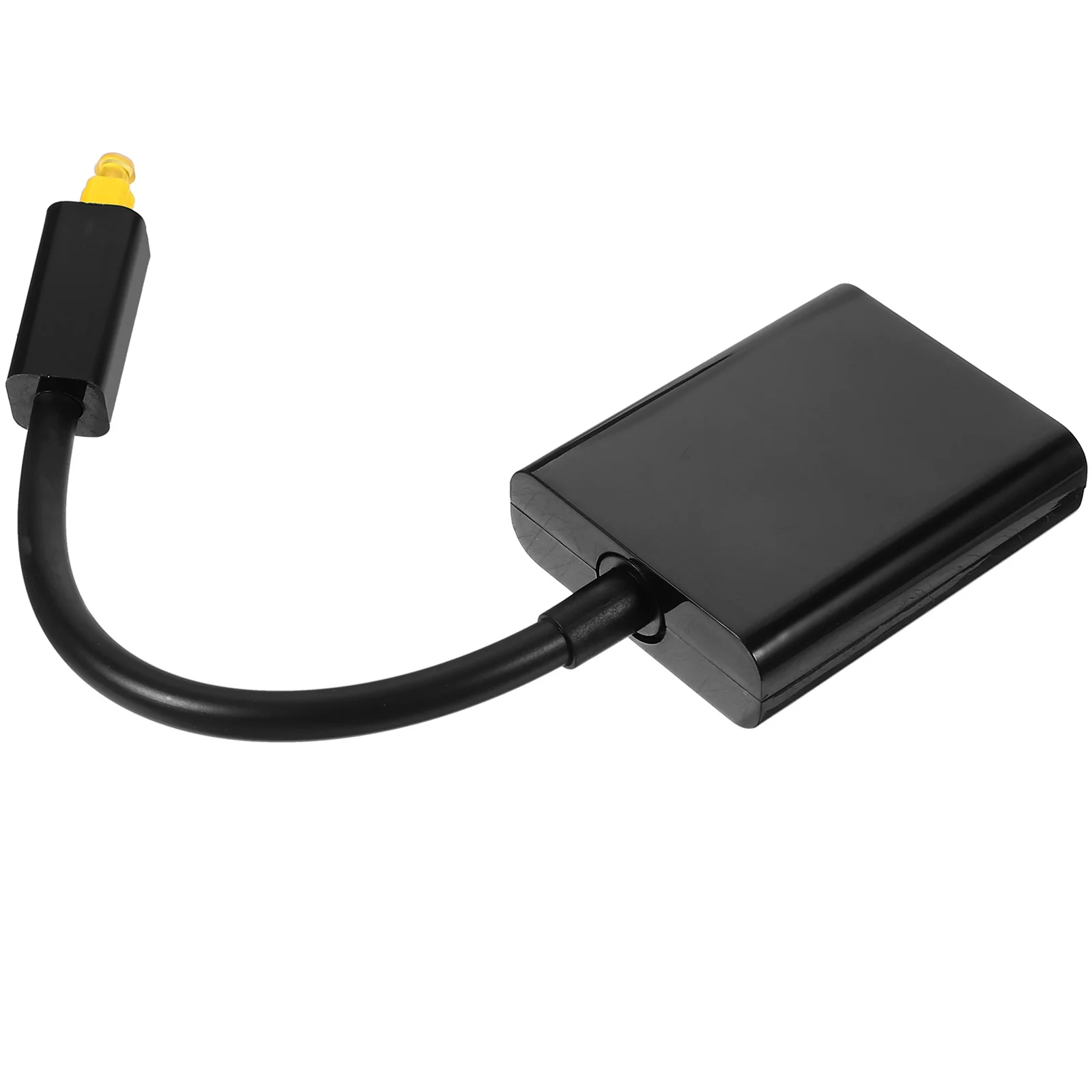 

Digital Optical Audio Splitter 1X2 One Input Two Outputs Black Fiber Converter Adapter For Portable Equipment