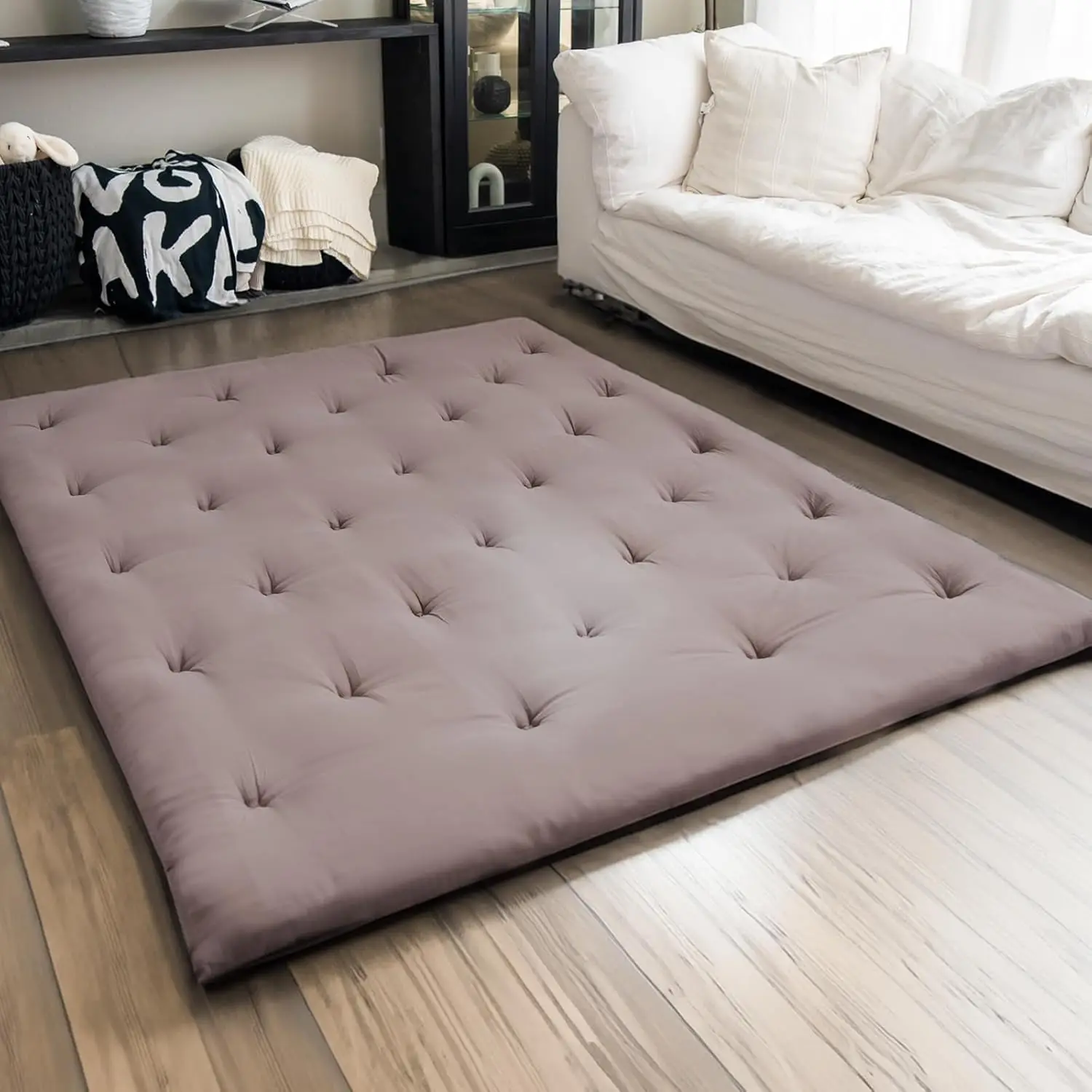 

Japanese Floor Futon Mattr Twinl Size 39""X 80"",100% Cotton 2.5'' Thicken Tatami Mattress,Foldable Sleeping Pad,Portable