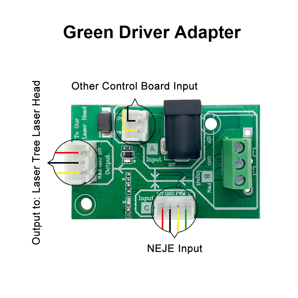 LASER TREE 20W 40W 80W Interface Driver Adapter Board Transfer Board for Laser Engraving Module Laser Cutting Head Wood Tools