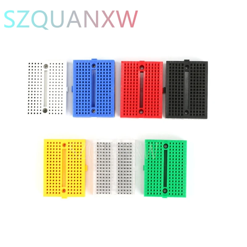 5PCS SYB-170 35x47MM Solderless  Prototype Experiment Test Protoboard 170 Tie-Points 6 Colors to choose