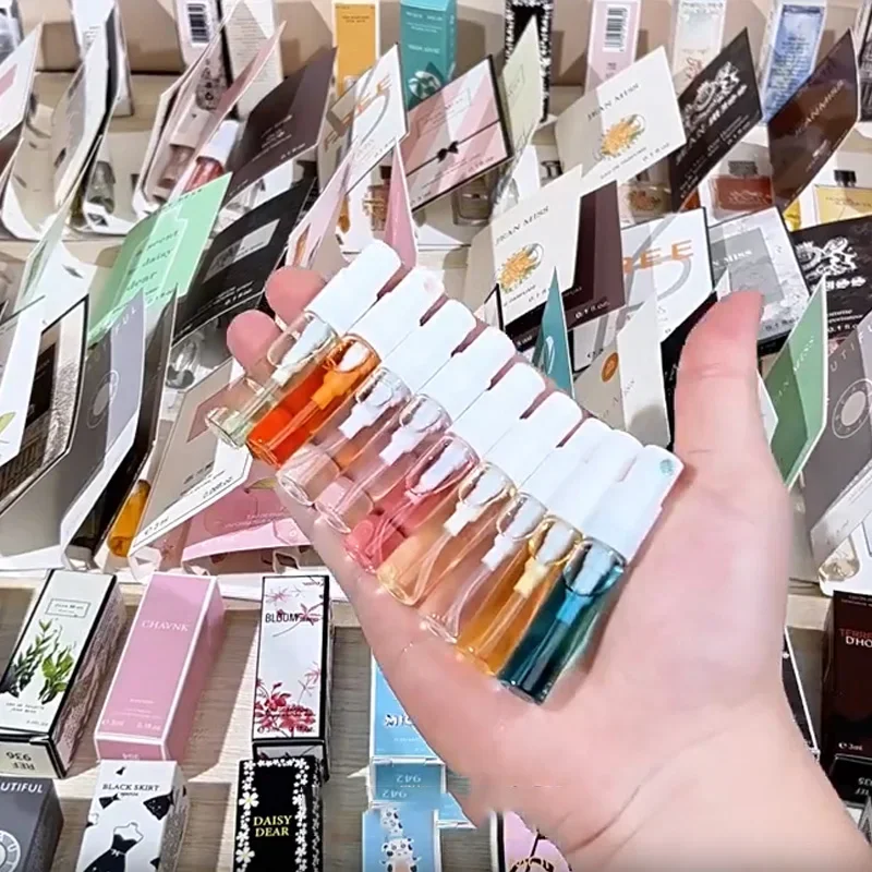 Set di campioni di profumo per uomo e donna da 10 pezzi 3ML eau de toilette profumo a lunga durata portatile per viaggi facile da trasportare