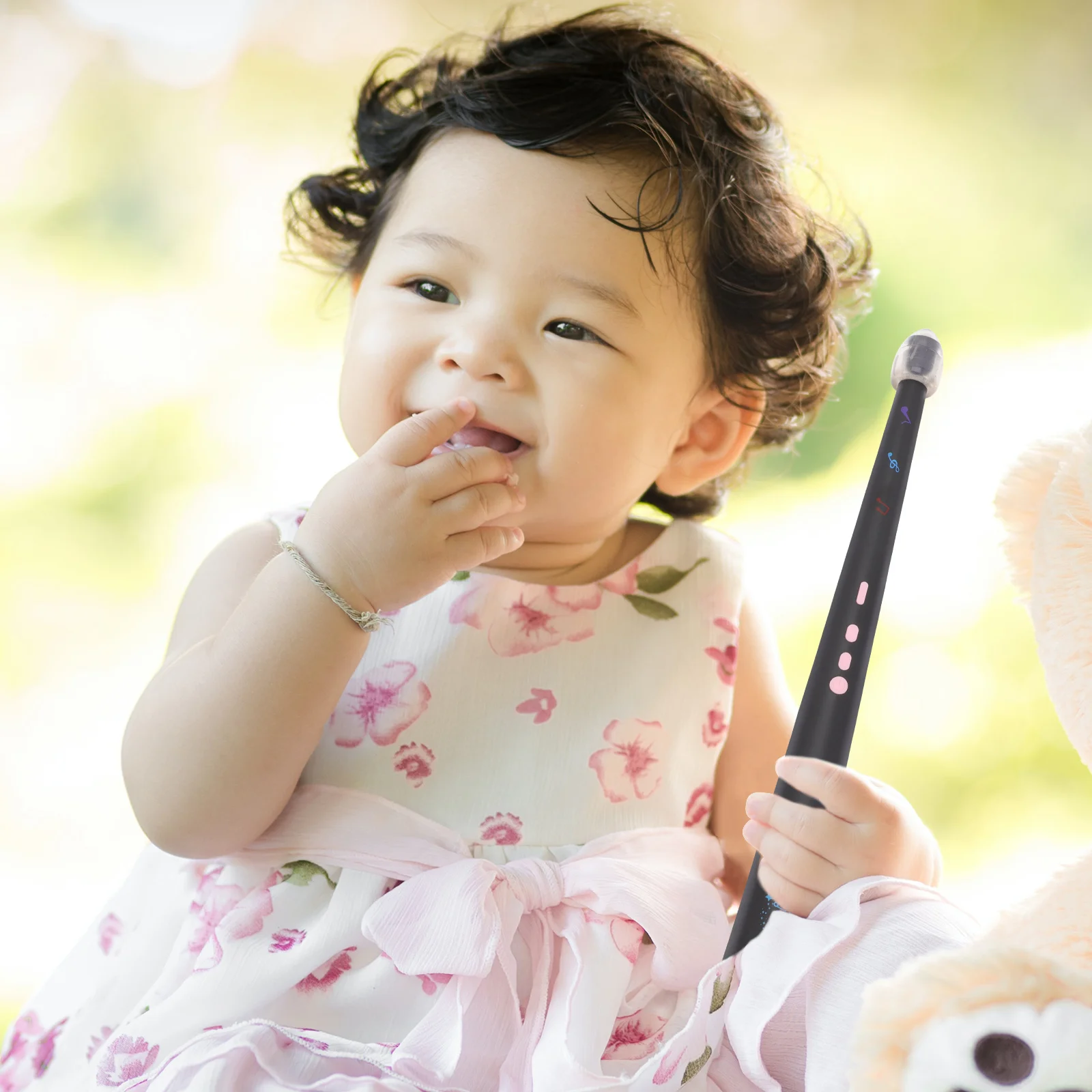 

1Pair Electronic Drumstick Premium Durable Comfortable Air Drum Stick Random Color Glowing Percussion Instrument for Practice