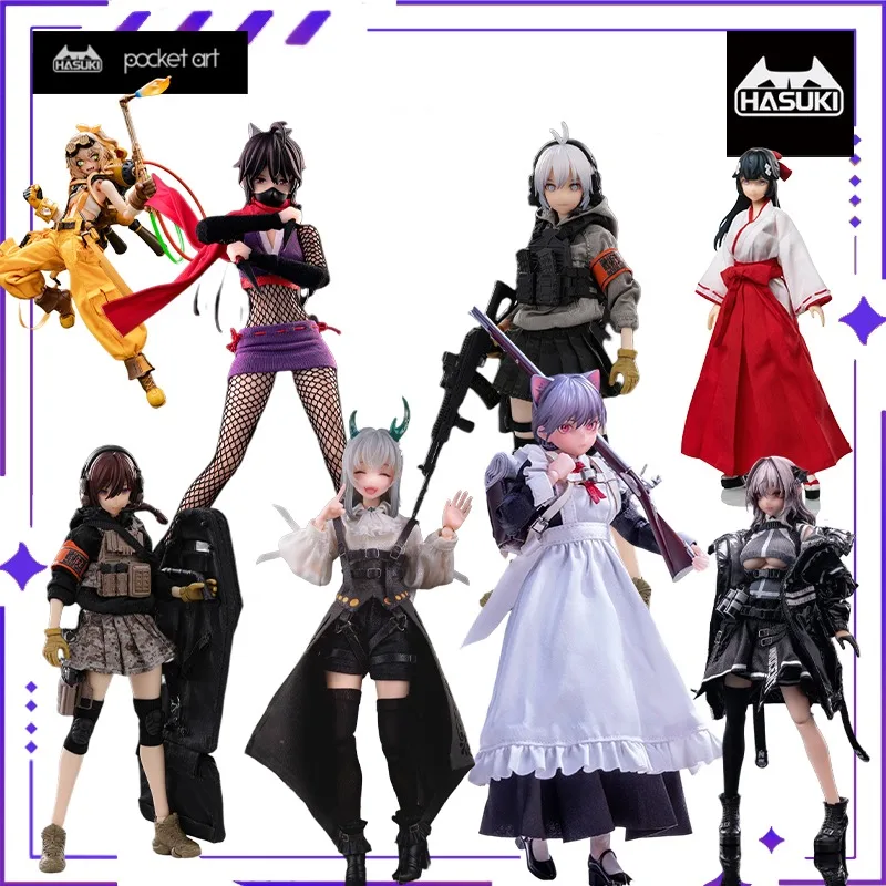 

[In Stock] HASUKI Original 1/12 Pocket Art Series Fijizi Gun Mobile Phone Mother Finished Product Movable Doll Model HandmadeToy