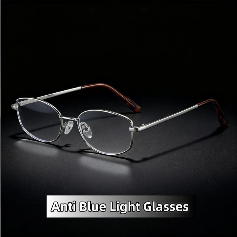 

2025 Advanced Versatile Metal Anti-blue Light Glasses Ultra Light Comfortable Luxury Designer Lenses Decorative Eyeglasses