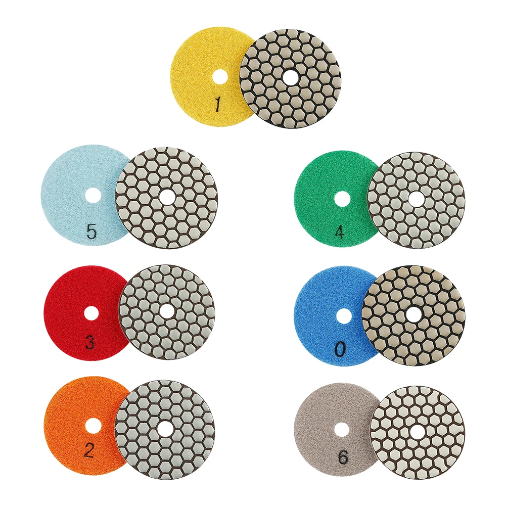 

1pc 80mm 3inch Diamond Dry Polishing Pad 50-3000grit Grinding Discs For Granite Marble Concrete Stone Sanding Discs Grinding