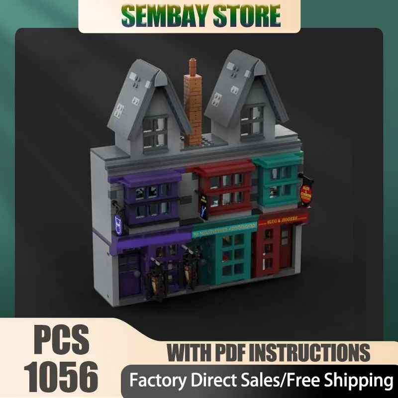 Moc-Bausteine, modulare Diagon-Gasse 75978, Erweiterung – Eulen- und Slug-Technologie, Blöcke, Weihnachten, DIY, Spielzeug, Bau, Geschenke