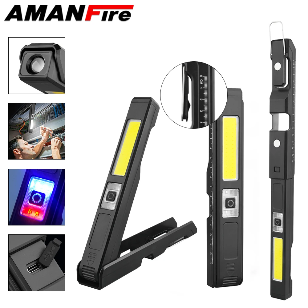 

Amanfire LY-010 Перезаряжаемый светодиодный светильник Выдвижной вращающийся IPX4 Мини Портативный водонепроницаемый уличный рабочий светильник