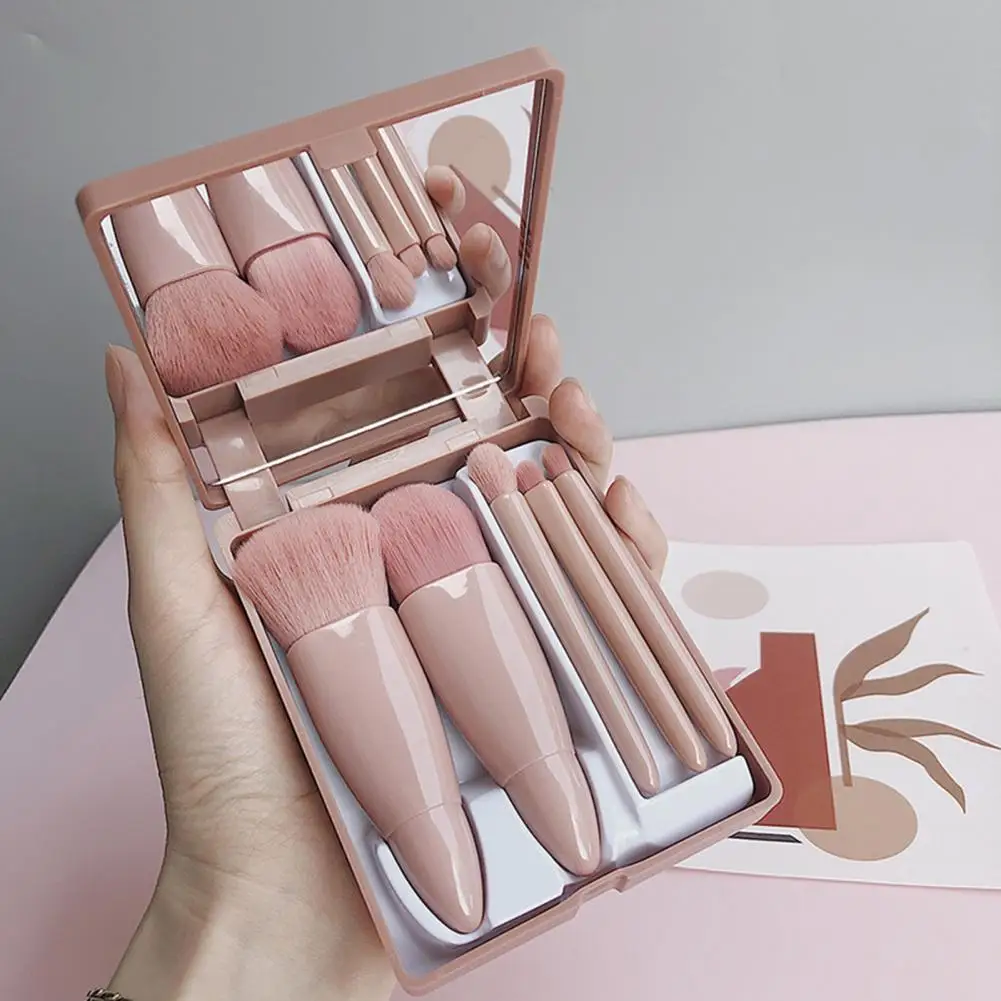 Set di 5 pennelli per trucco setole morbide e Dense pennelli per cipria sciolti evidenziatore Blush Blending Concealer Brushes