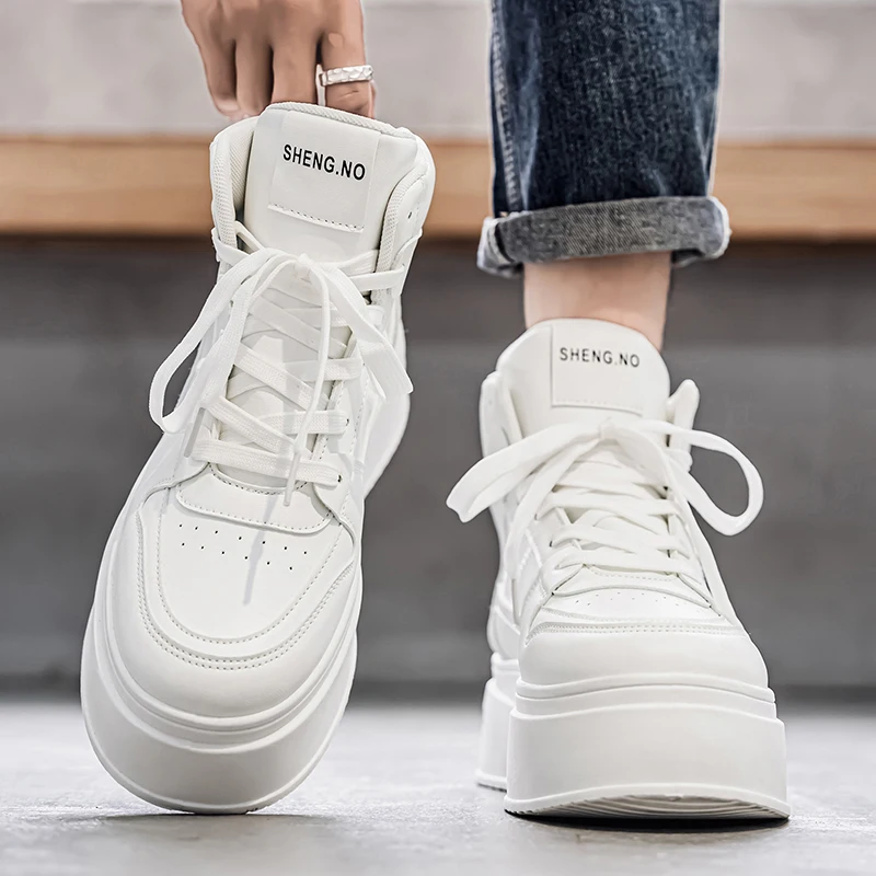 

Sports and leisure shoes, men's shoes, marathon oversized air cushioned shoes, fly woven all season rubber, wear-resistant, anti