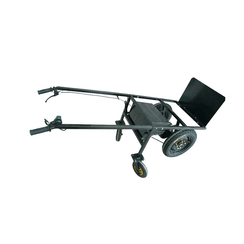 Electric Hand Truck Construction Site Transport Concrete Transport Vehicle Electric Platform Hand Trolley Cart