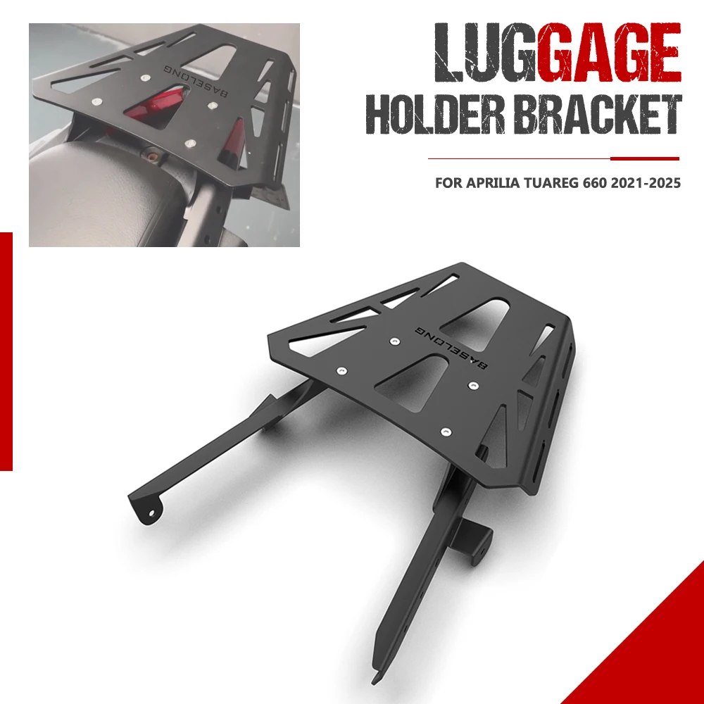 For Aprilia Tuareg 660 2021-2022-2023-2024-2025 Motorcycle Rear Rack Tail Rack Rear Luggage Holder Top Case Mount Plate Bracket