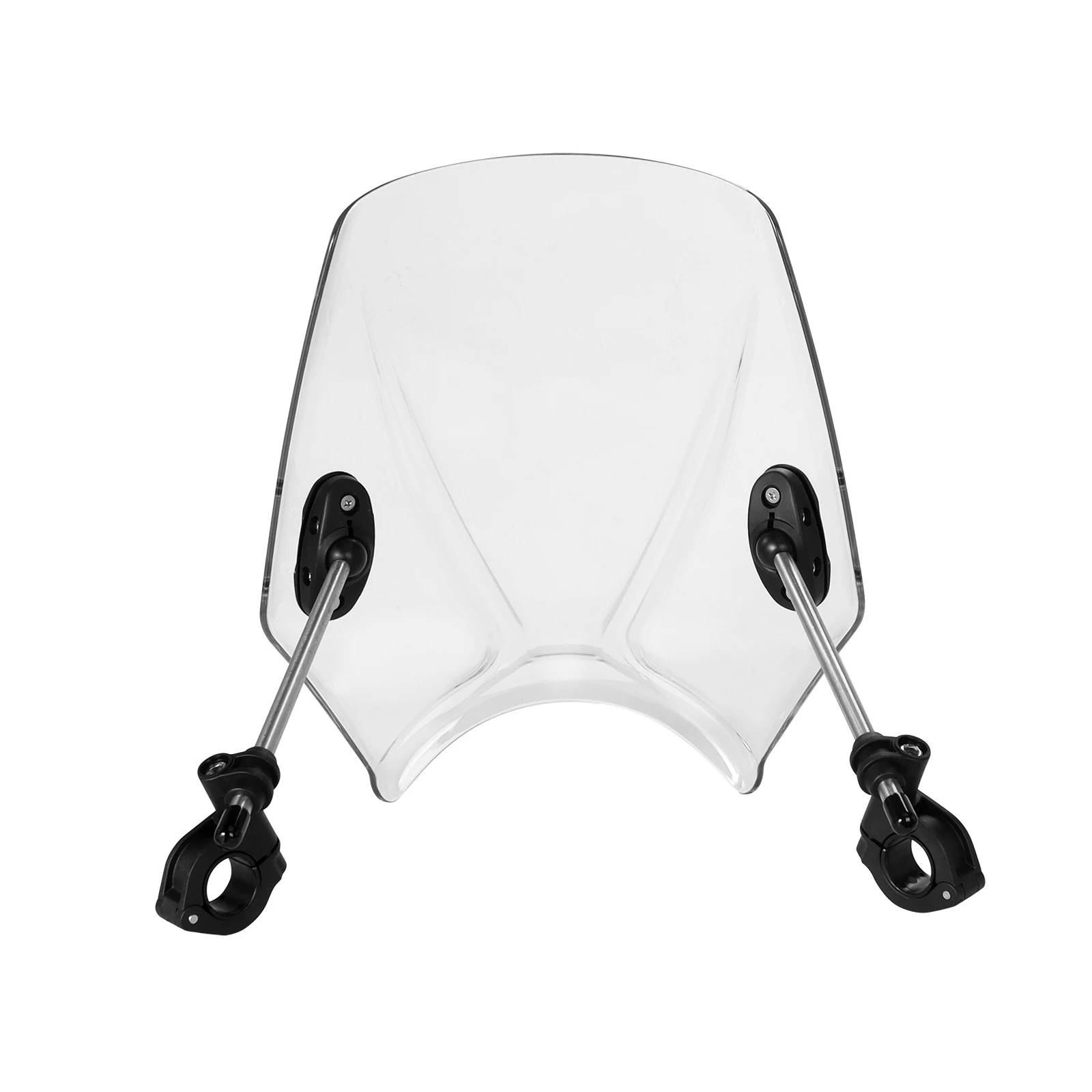 Universal Motorcycle Windscreen Windshield Covers Screen Smoke/ Black/ Clear Lens Motorbikes Deflector For Honda Yamaha