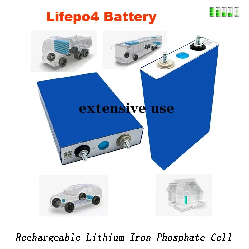 Lifepo4 3.2V 105AH Rechargeable Cell LithiumIron Phosphate High Power Cell Yachts Golf Carts Forklifts Solar Cells Outdoor Audio