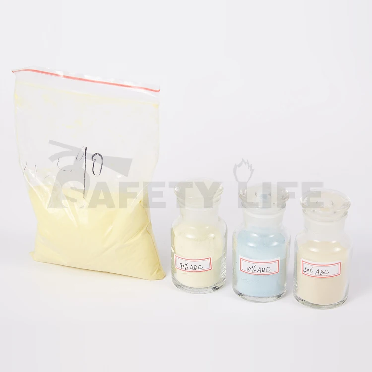 Dry chemical powder abc blue and pink