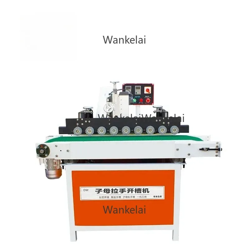 Automatic wood door frame surface groove slotting shaper planer machine