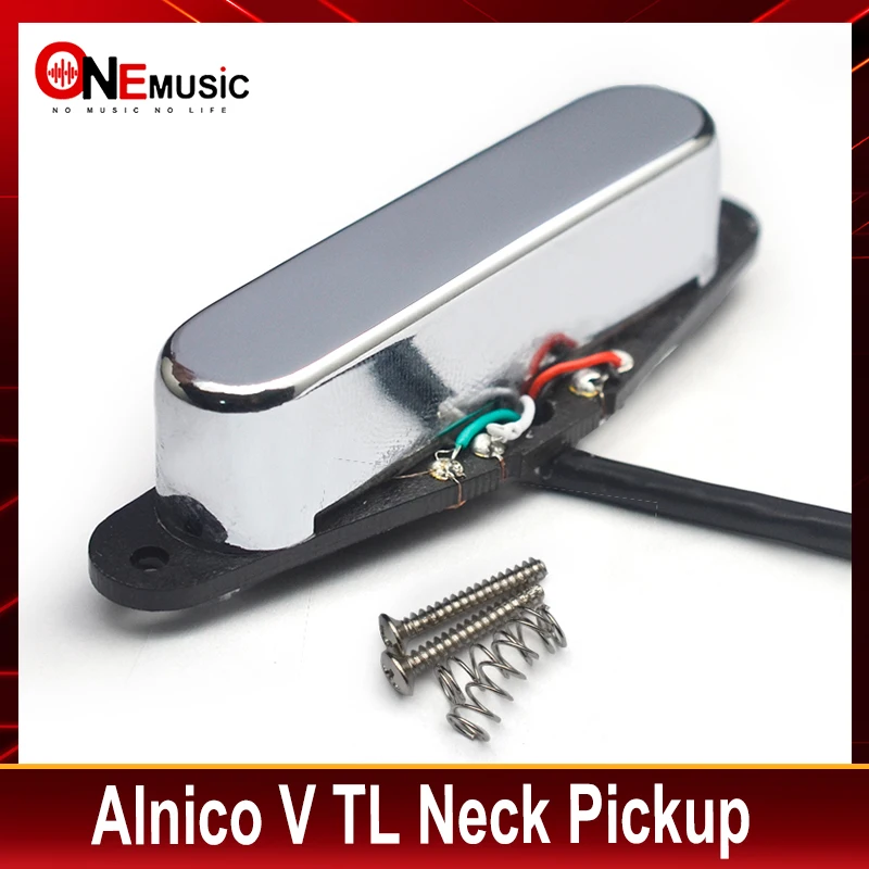 Alnico 5 Pickup for TL Neck Noise Reduction Vintage Tone Noiseless Split Coil for Electric Guitar