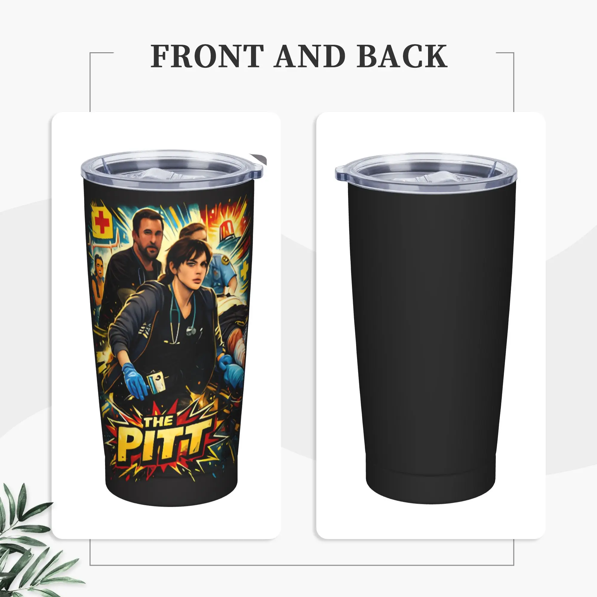 Pittsburgh Trauma Medical Center Tumbler  Heat Preservation Hot Drinks Water Bottle Stainless Steel Camping Car Mugs