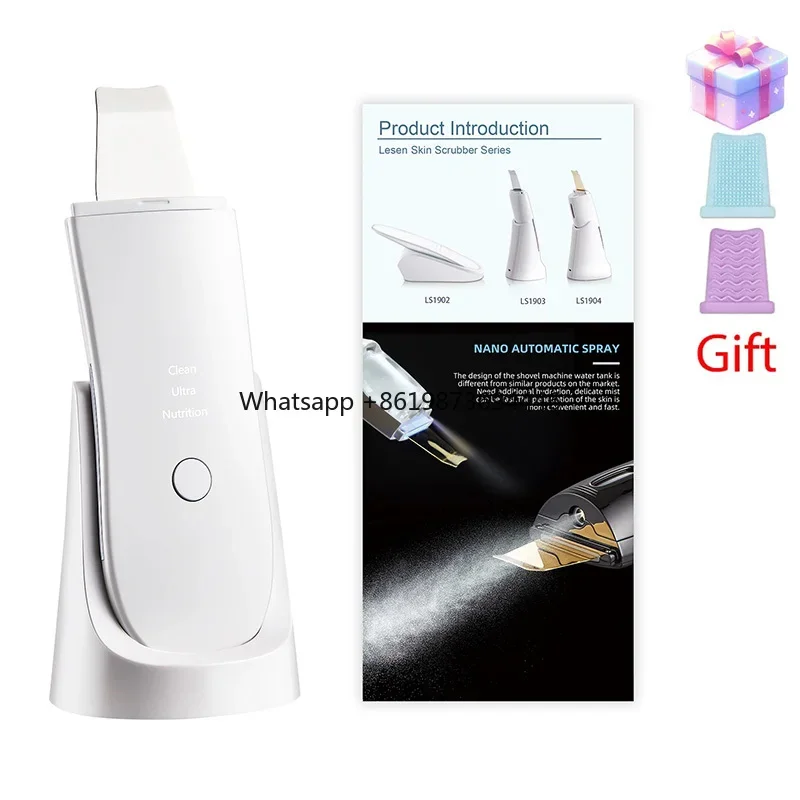 

Ultrasonic Face Scraper Facial Lifting & Firming Scraper Blackheads Exfoliation Dead . Cleansing Spatula Home . Care Tools