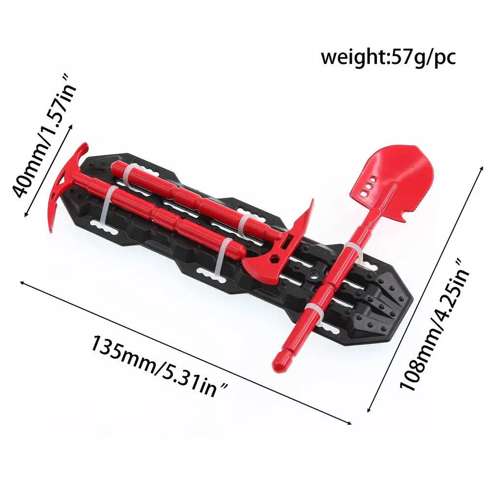 LJF RC Mood Items 1/8 1/10 Climbing Vehicle Shovel Axe Pickaxe Escape Board Outdoor Decoration