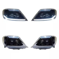 Headlight Front Bumper Light Assembly For Toyota HiLux vigo 2008-2011 Modified Lens Daytime Running Light Turn signal