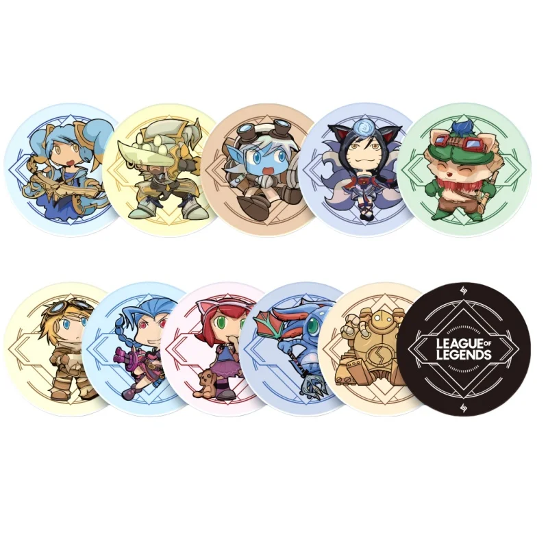 Kaartspel Riftbound Indicator Coin Ahri Teemo Master Yi Cartoon Acryl Trading Card Game Coin Home Party Bordspel Speelgoedcadeau