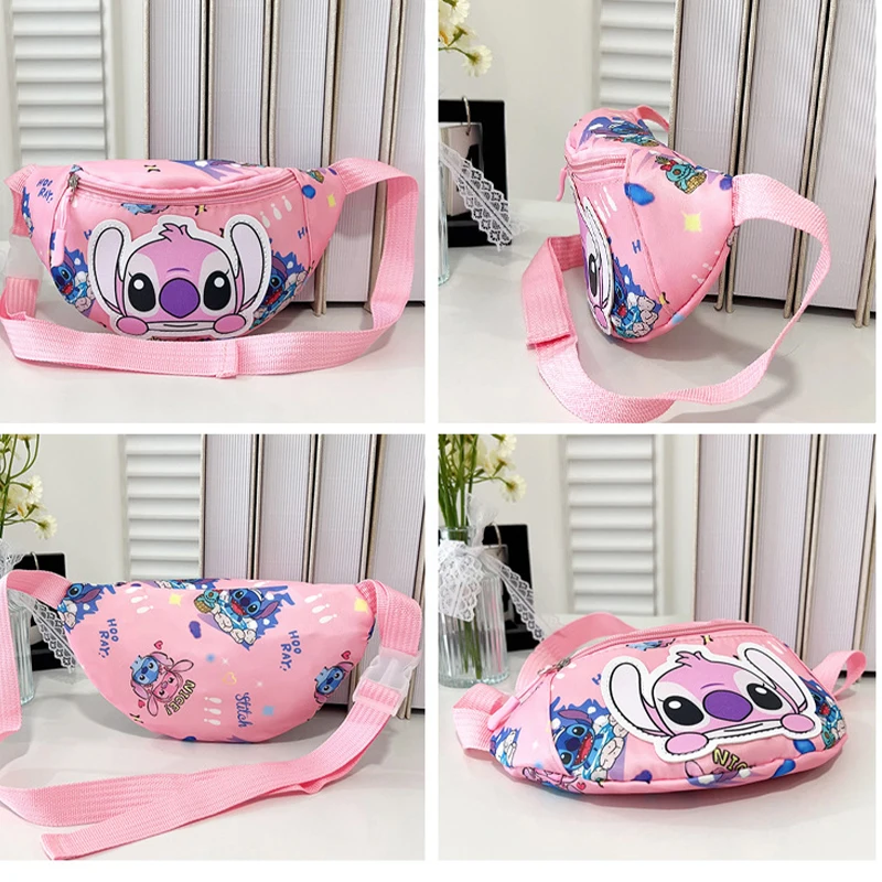 디즈니 스티치 크로스바디 백 애니메이션 귀여운 스티치 & 엔젤 체스트 백 슬링 웨이스트 백 만화 귀여운 동전 지갑 크리스마스 선물용