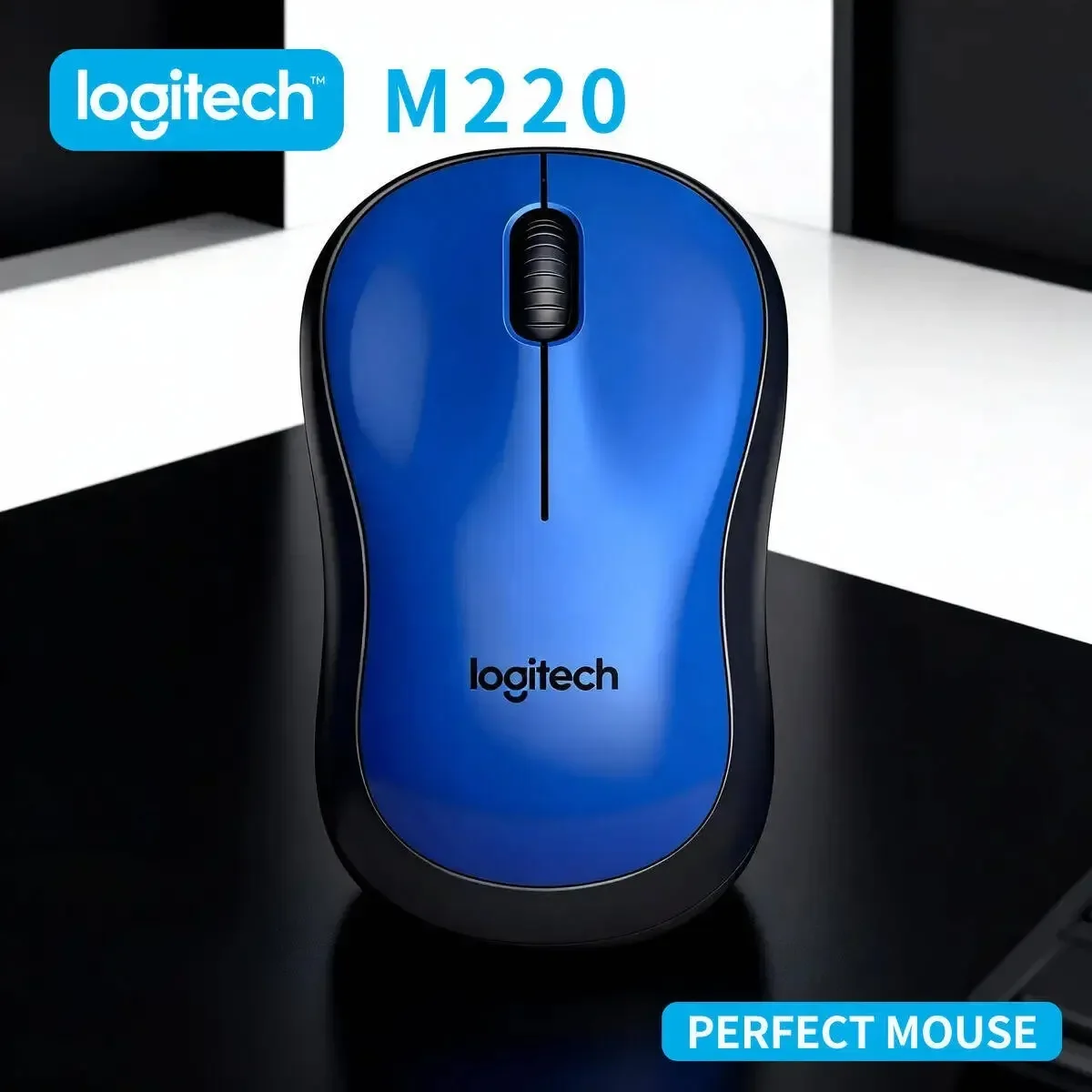 

Бесшумная беспроводная оптическая мышь Logitech M220 + надежный беспроводной портативный эргономичный контроллер Logitech MX3S для игр и офиса