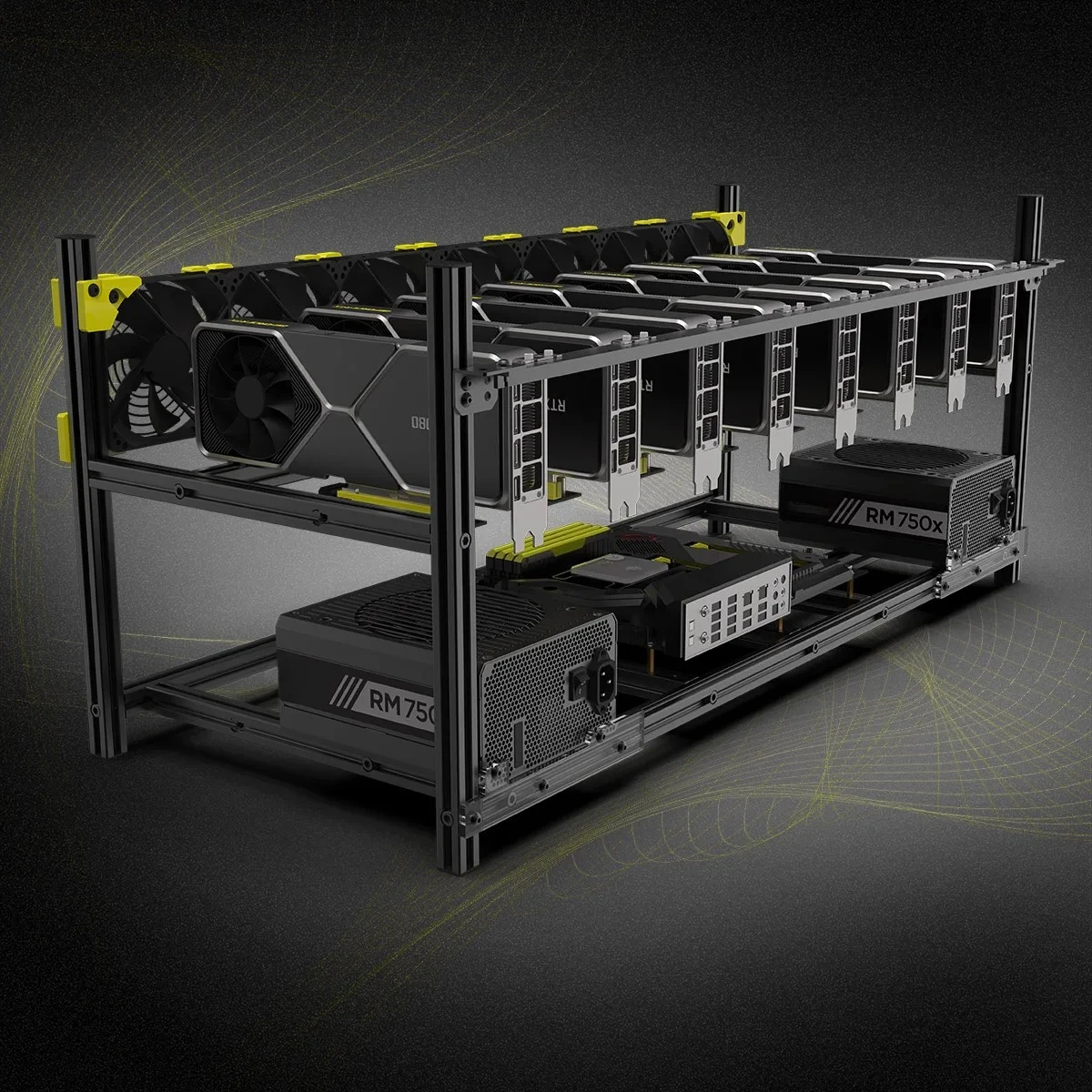 Gpu Mining Rig Frame 8 Gpu - Корпус для майнинга из алюминиевого сплава
