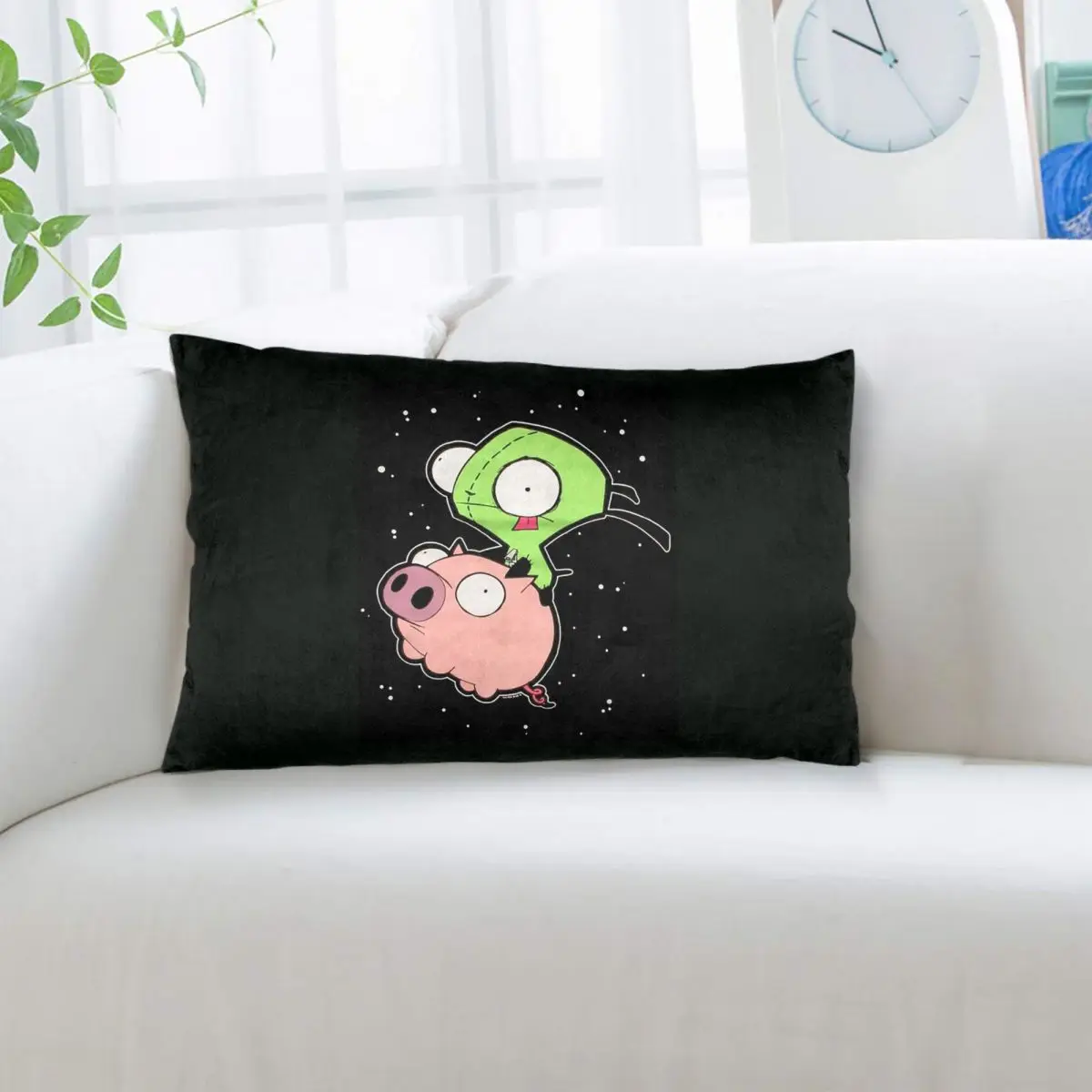 Invader Zim Art Rectangle Pillowcase Cushion Cover Decorative Bedroom Bed Home Comfort Throw Pillow