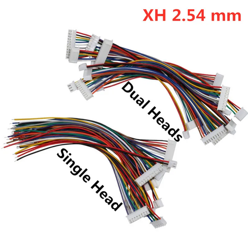 Electronic Wire 1.0mm 1.25mm 1.5mm 2.0mm 2.54mm Single/Dual Head Wire Cable Jst Xh2.54 2/3/4/5/6/9 Pin Female Plug Connector