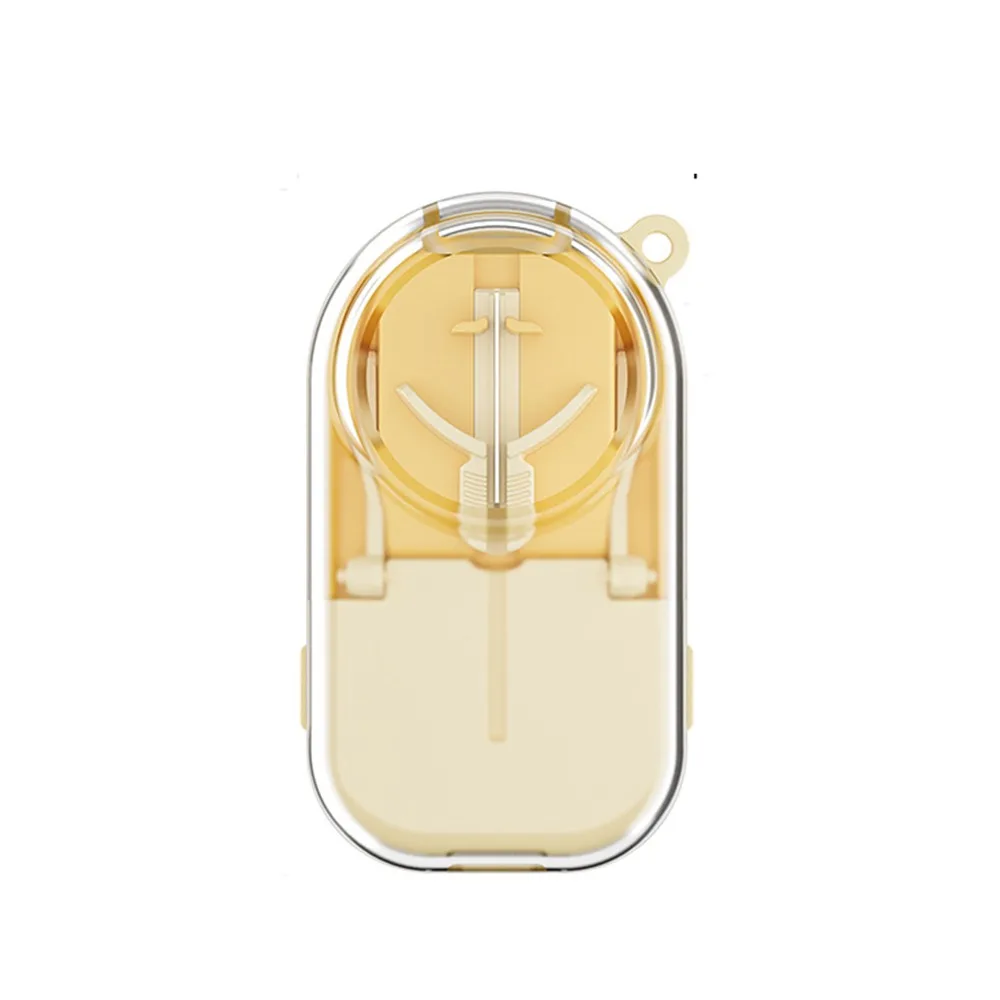 Portable Pill Cutter Storage Box Precise Cutting Sealed Pill Divider Case with Magnifying Glass Japanese Style