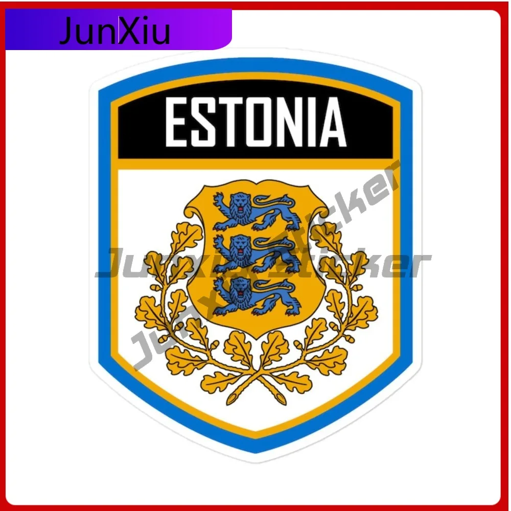

Estonia Coat of Fashionable Personalized Premium Arms Emblem Vinyl Stickers Waterproof Decal All Weather Protection and