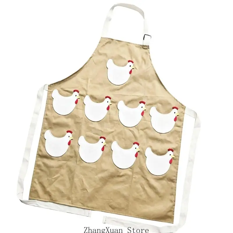 Chicken Care Workwear Eierschürze aus Segeltuch mit neun Vorderfächern für Gartenrunden, Geflügelarbeiten und den täglichen – Detail 10