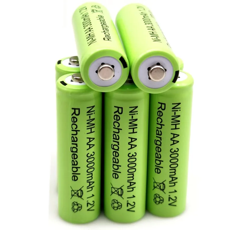 4 ~ 20 PCS 1,2V 3000 mAh NI MH AA Pre-cargado bateras recargables NI-MH recargable AA batera para juguetes micrfono de la cmara