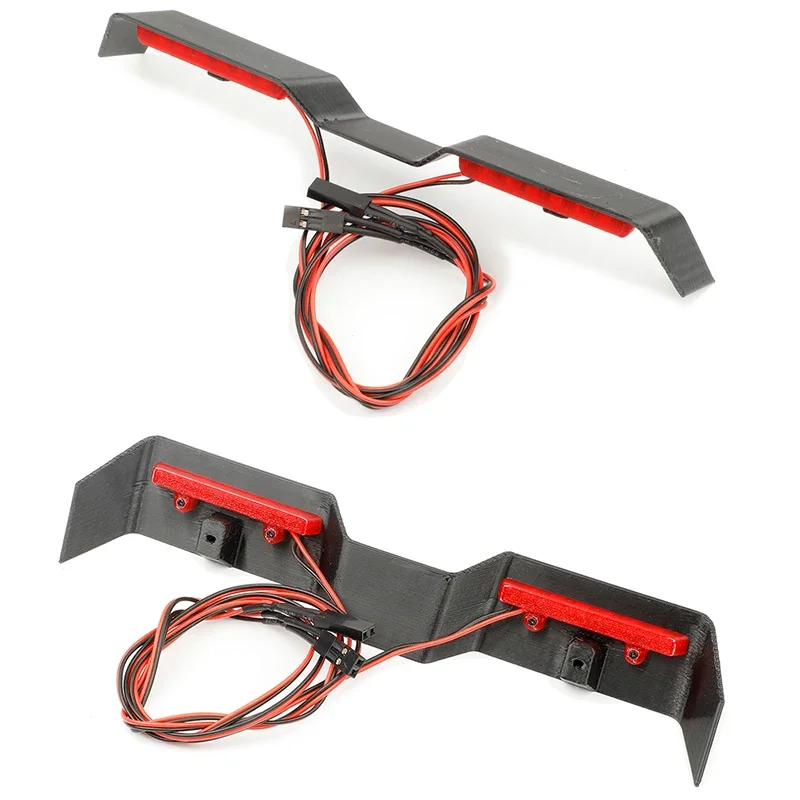 윈드 윙 개조 루프 스포일러 LED 라이트 테일라이트 커버 보호 커버 1/10 RC 크롤러 카 TRX4 뉴 브론코 DIY