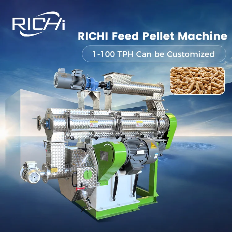 ATV&UTVRICHI Poultry Feed Pellet Machine Price - 304 Stainless Steel Animal Feed Production Machine