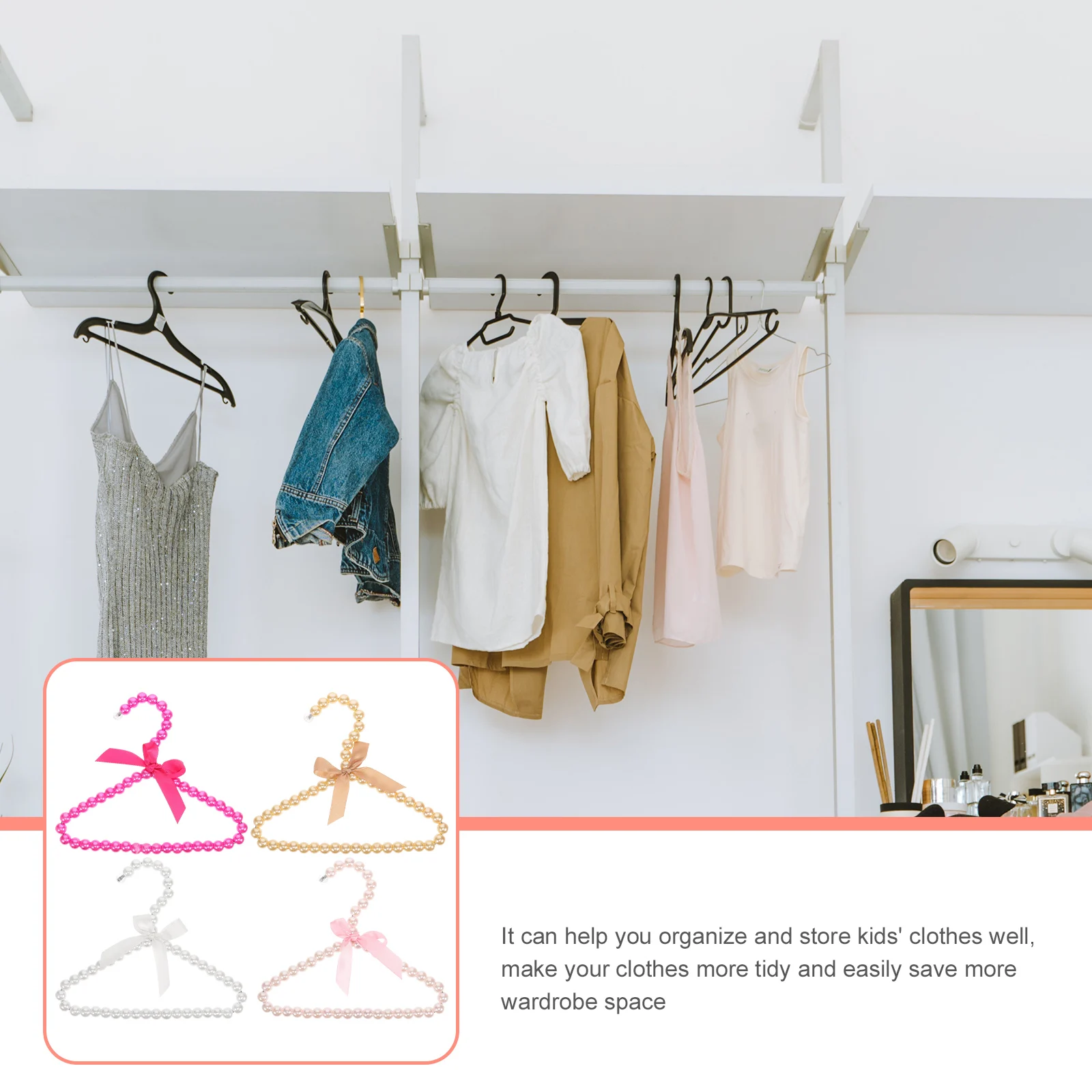 

4 Pcs Clothes Drying Rack Pet Hanger Kids Coat Hangers Clothing Cat Apparel Toddler