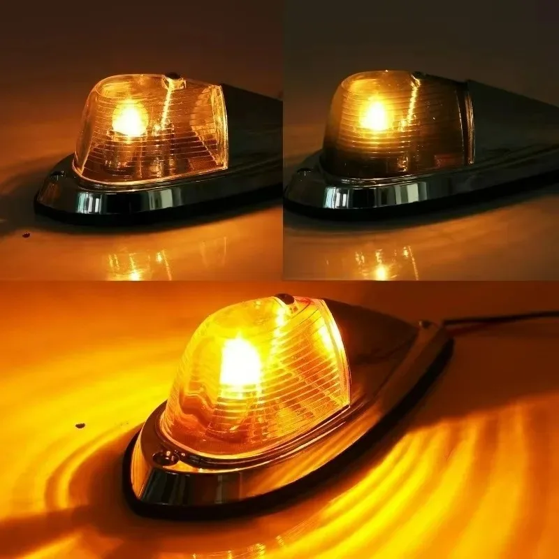 لشاحنة فان العنبر دمعة الكابينة علامة الجبهة الخلفية العلوي التخليص سقف تشغيل ضوء الأسلاك حزمة 5 قطعة تيار مستمر 12 فولت