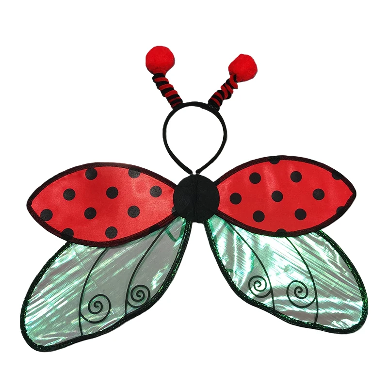 Femmes enfants ailes de fée Halloween fée Costume papillon coccinelle abeille fée Cosplay ailes d'ange scène performance Costume