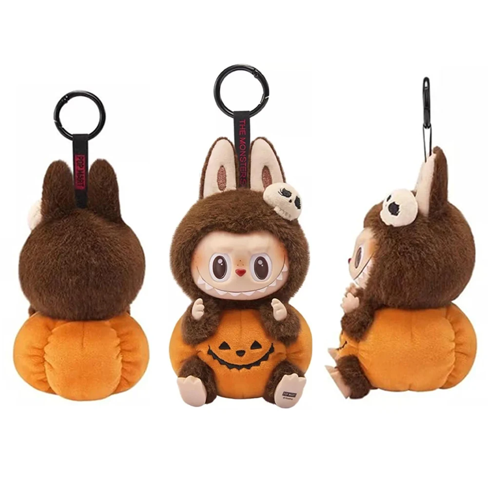 Lababu Halloween Blind Box Series Vinyl Pumpkin Monster Carnival Plush Toy Desktop Ornament Keyring Backpack Pendant Toy Gifts